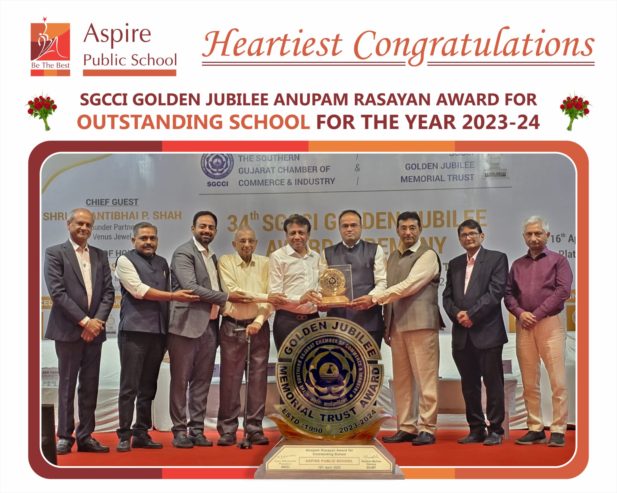 SGCCI -OUTSTANDING SCHOOL AWARD FOR A.Y.2023-24